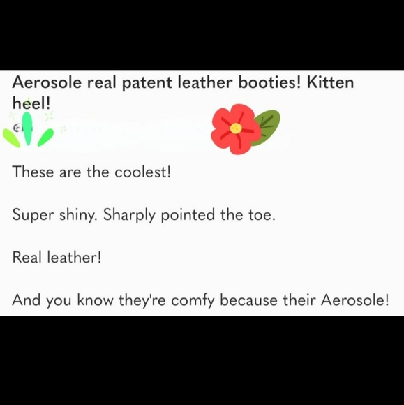 Aerosoles shiny leather black booties 9 zip up kitten heel small defects Read - Picture 2 of 12